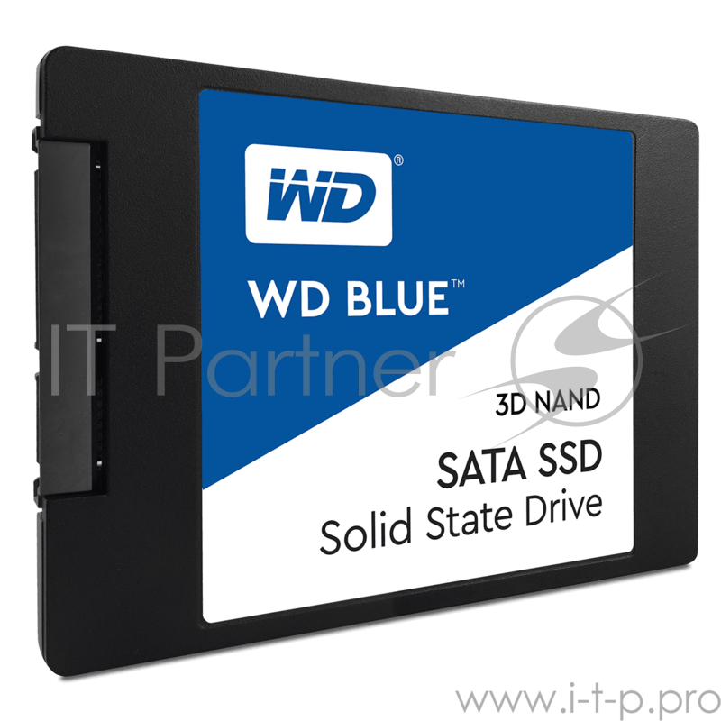 Накопитель твердотельный WD Твердотельный накопитель SSD WD Blue 3D NAND WDS400T2B0A 4ТБ 2,5 SATA-III (TLC)