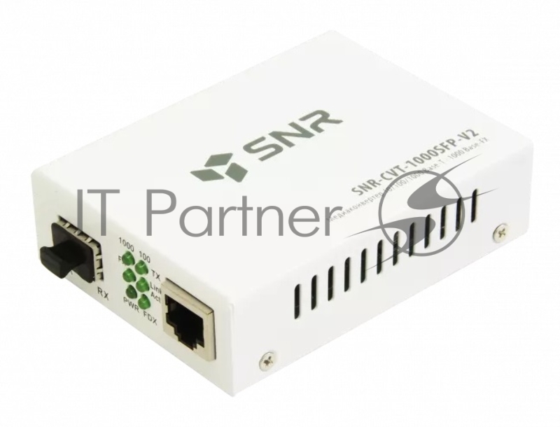 SNR Медиаконвертер 10/100/1000-Base-T / 1000Base-FX с SFP-портом