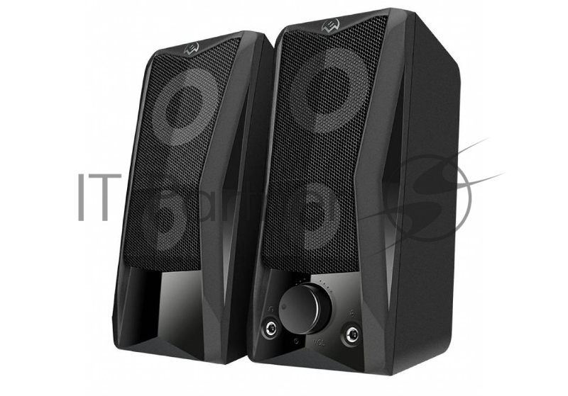 Колонки Sven 445, чёрный, USB, 2.0,2x3 Вт(RMS), подсветка