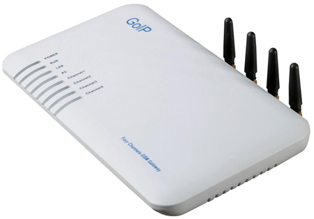 VoIP GSM шлюз GoIP 4 (На 4 SIM-карты)