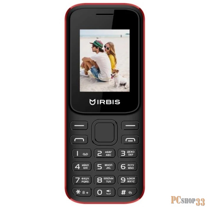 IRBIS SF31, 1.77 (128x160), 2xSimCard, Bluetooth, microUSB, MicroSD, Black/Red