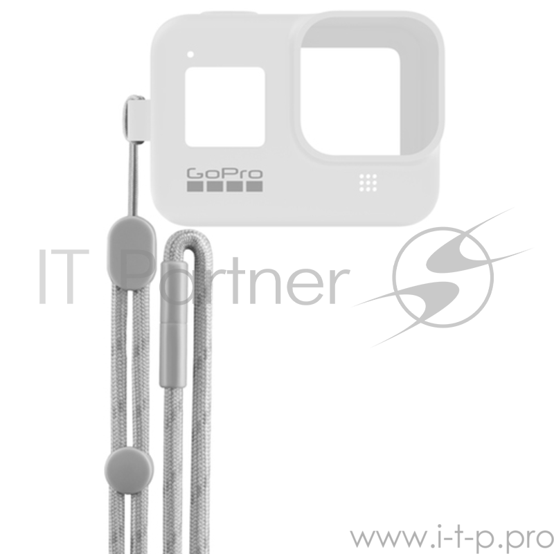 GoPro Силиконовый чехол с ремешком для камеры HERO8 белый AJSST-002 (Sleeve + Lanyard)