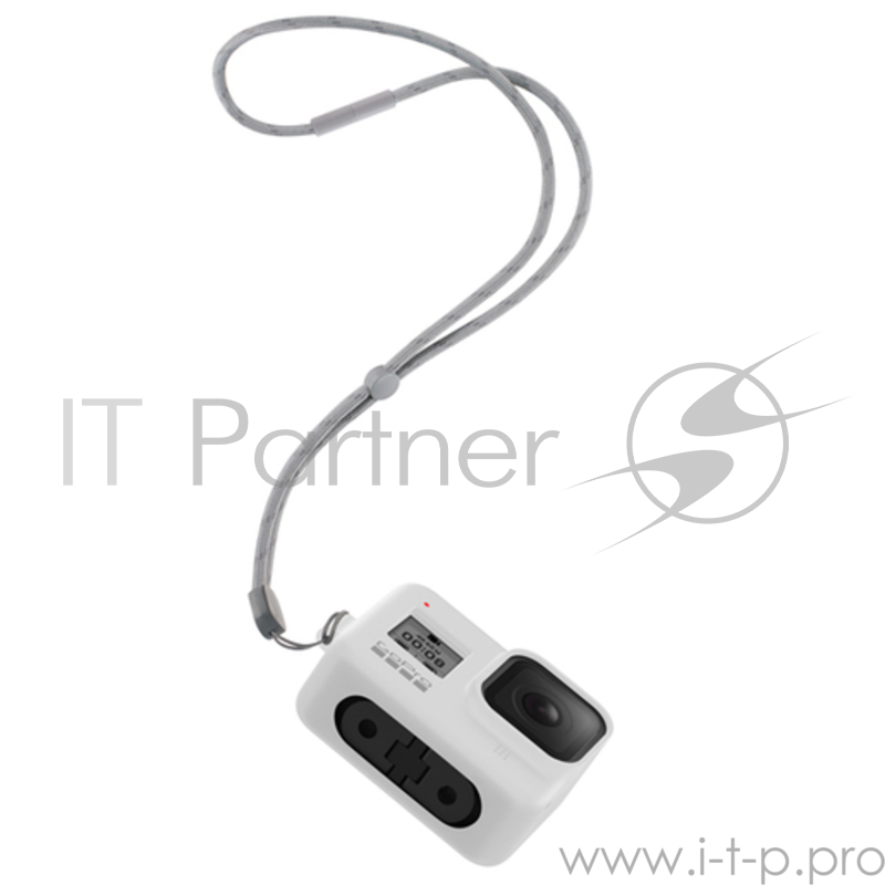 GoPro Силиконовый чехол с ремешком для камеры HERO8 белый AJSST-002 (Sleeve + Lanyard)