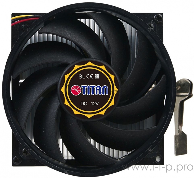 Устройство охлаждения(кулер) Titan DC-K8N925B/R Soc-FM2+/AM2+/AM3+/AM4/ 3-pin 23dB Al 307gr Ret