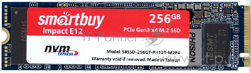 Smartbuy M.2 SSD 256Gb Impact E12 SBSSD-256GT-PH12-M2P4