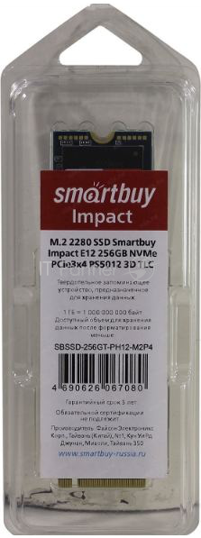 Smartbuy M.2 SSD 256Gb Impact E12 SBSSD-256GT-PH12-M2P4