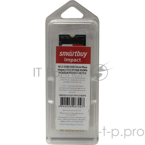Smartbuy M.2 SSD 512Gb Impact E12 SBSSD-512GT-PH12-M2P4