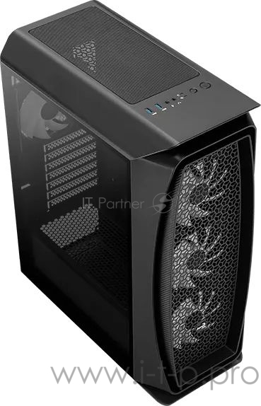 Корпус Aerocool Aero One Frost-G-BK-v1 черный без БП ATX 4x120mm 2xUSB3.0 audio