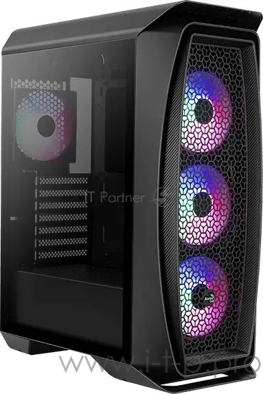 Корпус Aerocool Aero One Frost-G-BK-v1 черный без БП ATX 4x120mm 2xUSB3.0 audio