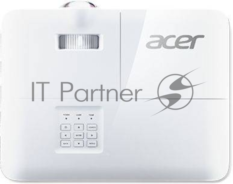 Проектор ACER S1386WH (DLP, 1280x800, 3600Lm, 20000:1, +2xНDMI, OSRAM, 1x16W speaker, lamp 5000hrs, short-throw, WHITE,