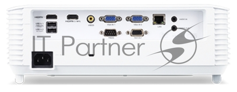 Проектор ACER S1386WH (DLP, 1280x800, 3600Lm, 20000:1, +2xНDMI, OSRAM, 1x16W speaker, lamp 5000hrs, short-throw, WHITE,