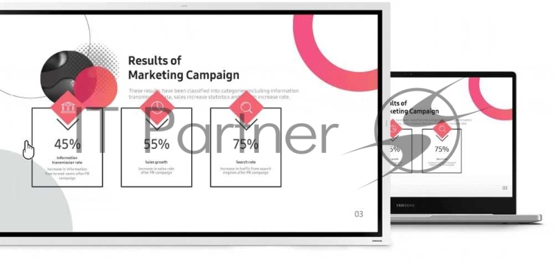 Панель Samsung 55 Flip Chart WM55R белый E-LED BLU LED 16:9 HDMI M/M матовая 4000:1 300cd 178гр/178гр 3840x2160 Ultra HD USB 28.2кг (RUS)