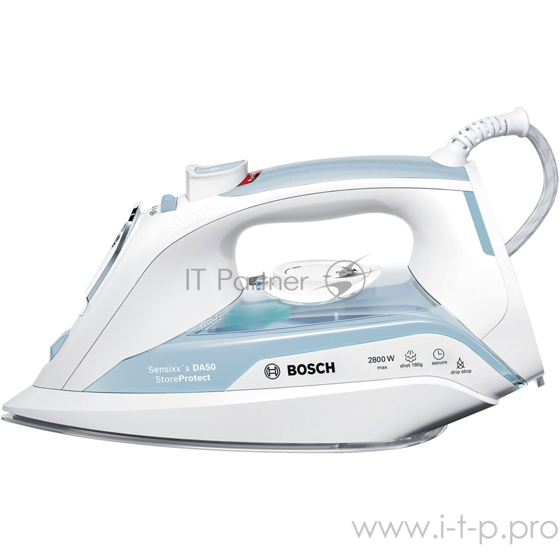 Утюг Bosch TDA5028120 2800Вт белый/голубой