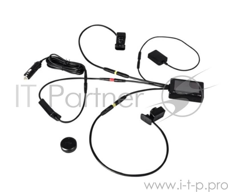 Автомобильный Видеорегистратор GAZER F750 +SD 16Gb. GPS, Wi-Fi 2-Cam 160°/ Full HD 1920x1080/ G-sensor/microSD до 128Gb