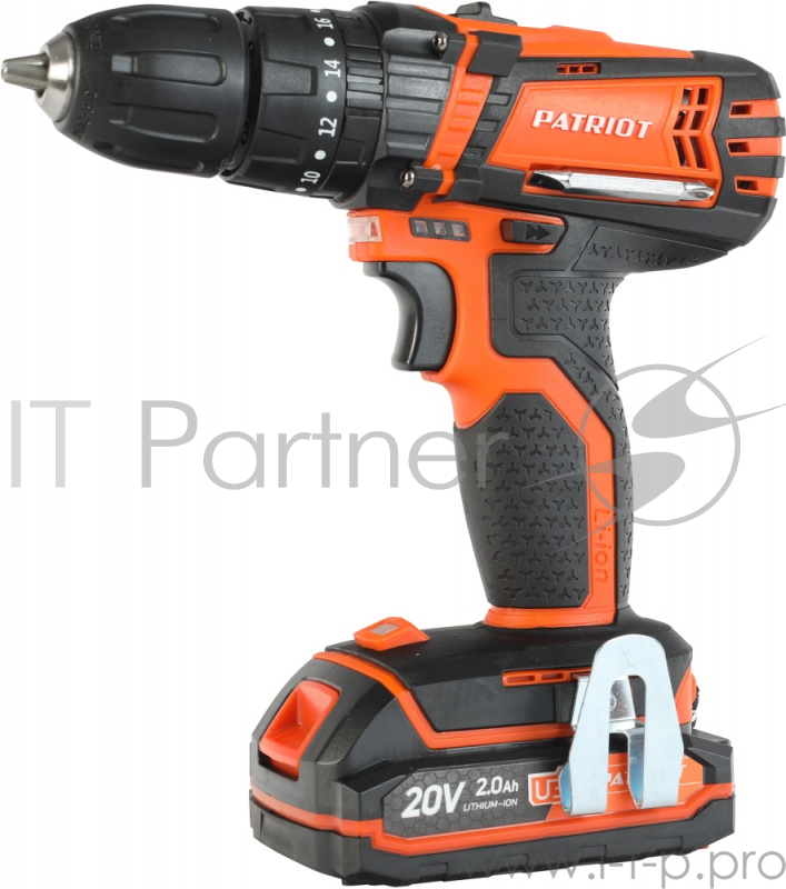 Дрель-шуруповерт Patriot BR 201UES-h аккум. патрон:быстрозажимной (кейс в комплекте)