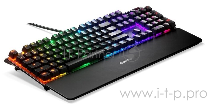 Клавиатура Steelseries Apex 7 Red Switch механическая черный USB Multimedia for gamer LED (подставка для запястий)