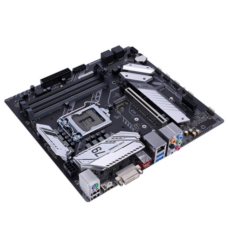 Мат.плата CVN Z390M GAMING V20, Socket 1151, Intel®Z390, 4xDDR4-2666, DVI-D+HDMI, 1xPCI-Ex16, 2xPCI-Ex1, 5xSATA3, 2xM.2, 8Ch Audio, 1xGLan, (2+4)xUSB2.0, (3+2)xUSB3.1, 1xUSB3.1 Type-C™, 1xPS/2, mATX, RTL, {}