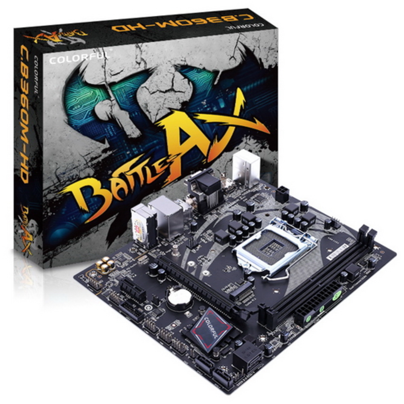 Мат.плата BATTLE-AX B360M-HD PRO V21, RTL