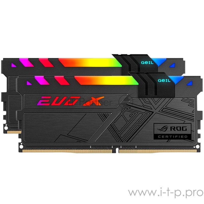 Модуль памяти DDR4 UDIMM GREXSR416GB3000C15ADC 16GB(8GBx2) PC4-24000 3000MHz 15-17-17-35 Retail Pack EVO X ROG Hybrid-Independent-Light-Module