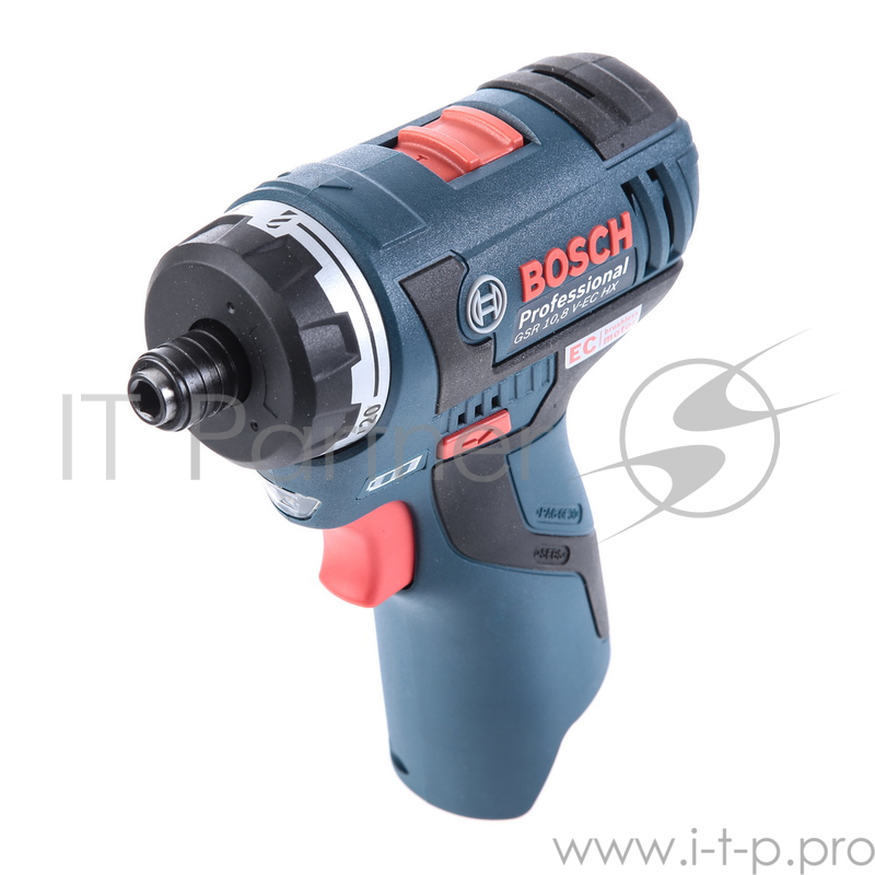Шуруповерт Bosch GSR 10.8 V-EC HX Professional 06019D4102, аккум. (Li-Ion 10.8В, 400/1300об./мин., шестигран.) (без аккум.)