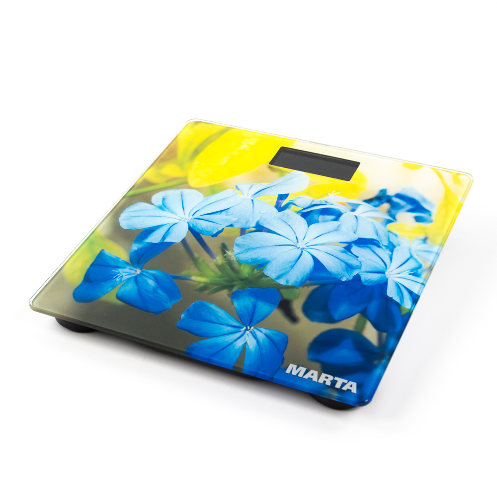 Весы MARTA MT-1676 напольные гортензия