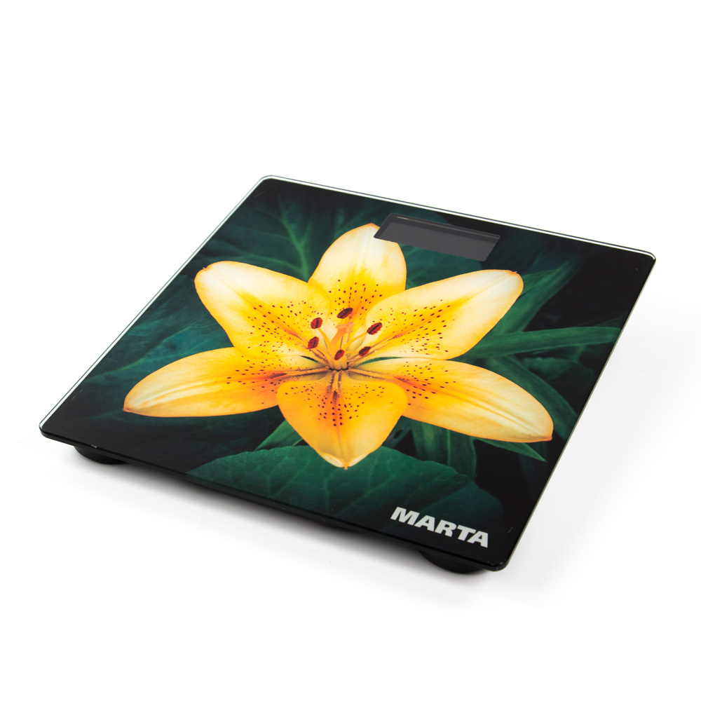 Весы MARTA MT-1676 напольные лилия