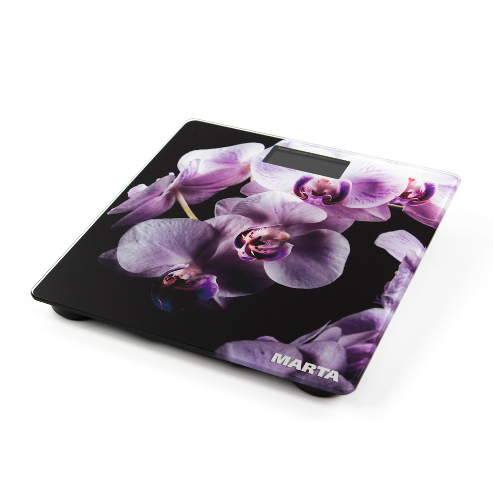 Весы MARTA MT-1676 напольные орхидея