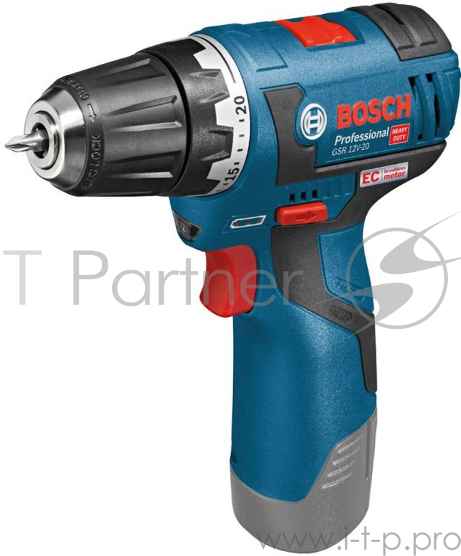 Шуруповерт Bosch GSR 10.8 V-EC Professional 06019D4002, аккум. (Li-Ion 10.8В, 400/1300об./мин., быстроз.) (без аккум.)