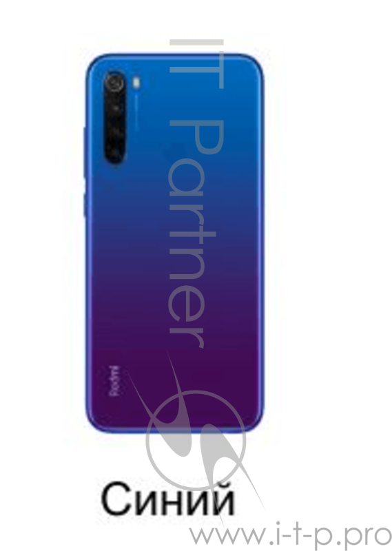 Смартфон Xiaomi Redmi note 8T Starscape Blue (M1908C3XG), 6.3 1080x2340, 2,0 ГГц+1,8 ГГц, 8 Core, 4GB RAM, 64GB, 48 МП+ 8МП + 2МП + 2МП/13Mpix, 2 Sim, 2G, 3G, LTE, BT v4.2, WiFi 802.11 a/b/g/n/ac, GPS / AGPS, GLONASS, Beidou, Type-C, 4000mAh, Android
