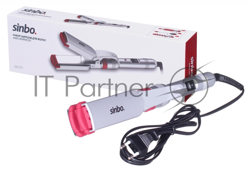 Мульти-Стайлер Sinbo SHD 7071 25Вт макс.темп.:180 серебристый/розовый