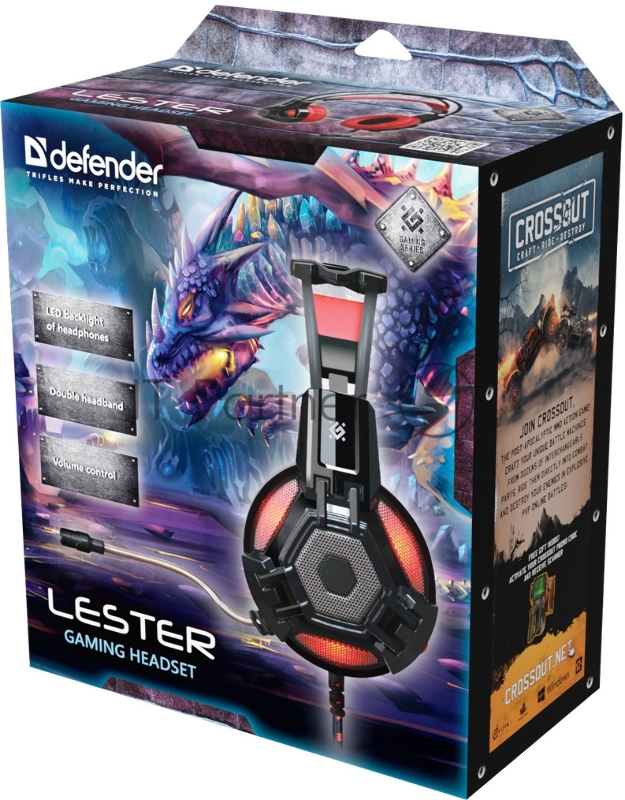 Гарнитура GAMING LESTER 64541 DEFENDER