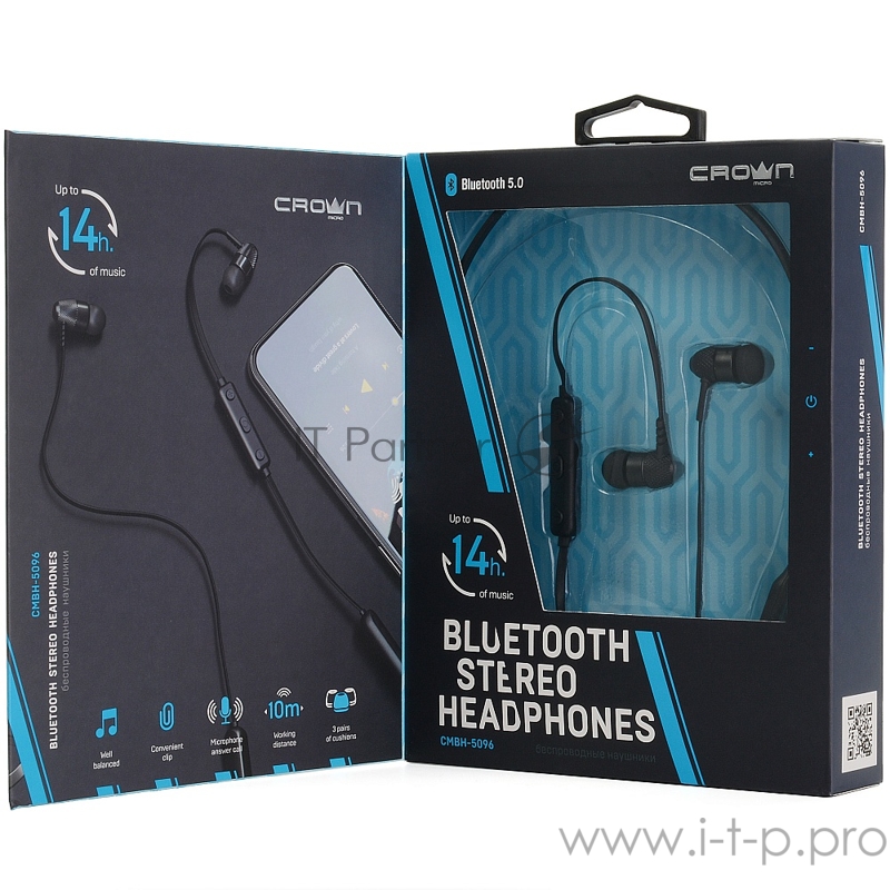 Беспроводные наушники CROWN CMBH-5096