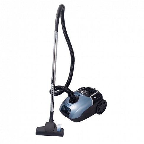 Пылесос Endever SkyClean VC-240, 2000/380 Вт., с мешком, набор насадок, голубой/серый