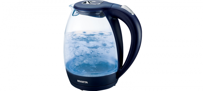 Чайник MARTA MT-1055 синий сапфир, 2200 Вт. 2 л.