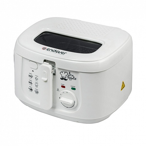 Фритюрница Endever Skyline FR-111, белый, 1800Вт., объем 2,5л., антипригарное покрытие
