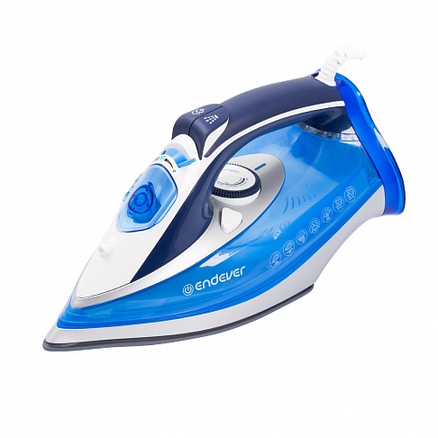 Утюг Endever Delta 212, 2200 Вт., подача пара 20 г/мин, паровой удар 180 г/мин, керамическая подошва