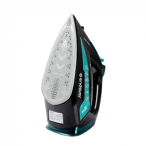 Утюг Endever Delta-208, 2600 Вт., подача пара 50 г/мин., паровой удар 150 г/мин., керамическая подошва, черный/синий