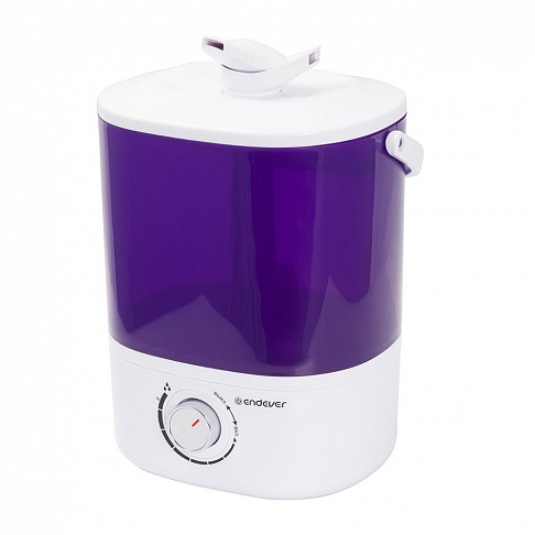 Увлажнитель воздуха Endever Oasis-174, Мощность 20 Вт, производительность- 280 мл/час, объем резервуара 4 л ручка для переноски