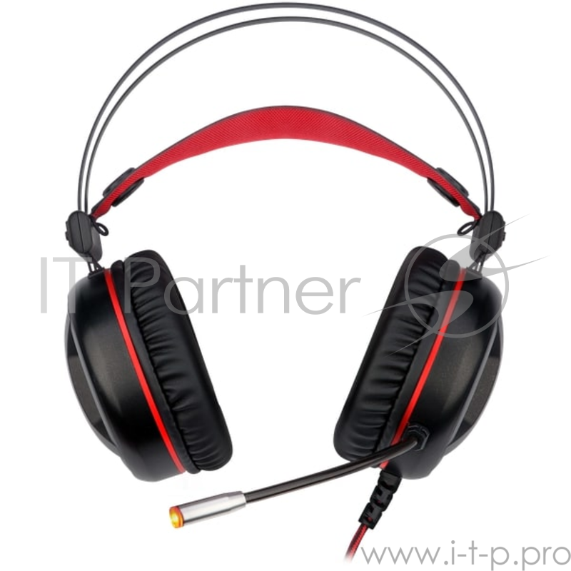 Гарнитура Redragon Minos красный + черный (подсветка,объемным звуком 7.1,кабель 2 м)
