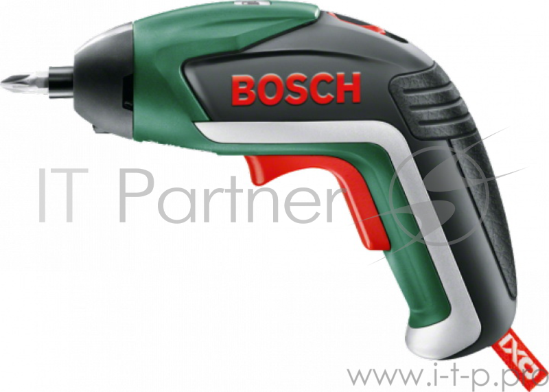 Шуруповерт Bosch IXO 06039A8022, аккум. (Li-Ion 3.6В, 215об./мин., шестигран.) + 2 насадки + 10 бит