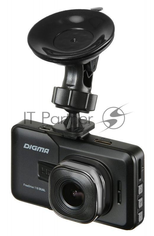 Видеорегистратор Digma FreeDrive 118 DUAL черный 1.3Mpix 1080x1920 1080p 150гр. JL5112