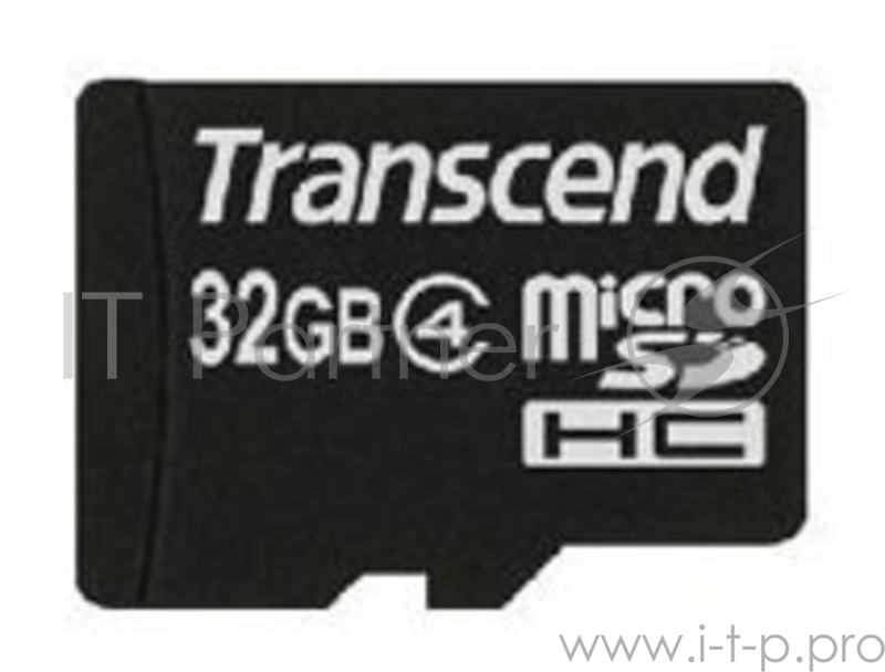 Флеш карта microSDHC 32Gb Class4 Transcend TS32GUSDC4 w/o adapter