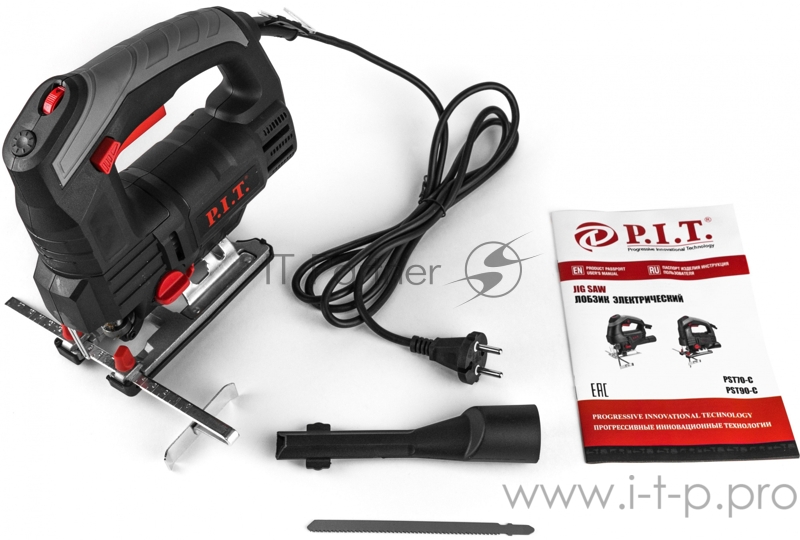 Лобзик P.I.T. PST90-C мастер функц. обдува 850 вт.100мм 500-2800 об/мин3 пол..3.5 кг