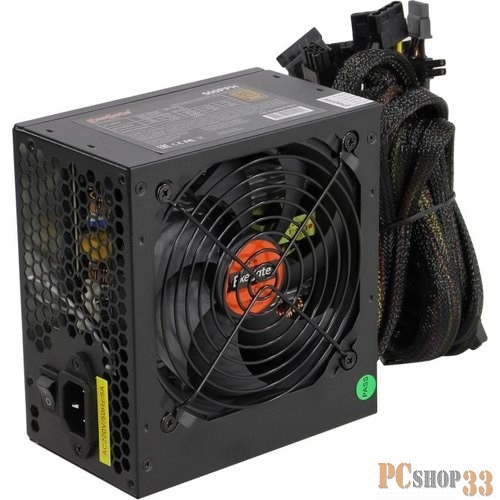 Блок питания 500W ExeGate 500PPH RTL, ATX, black, 80+Bronze, APFC, 12cm, 24p, (4+4)p, 5*SATA, 3*IDE, FDD, 2*(6+2)p
