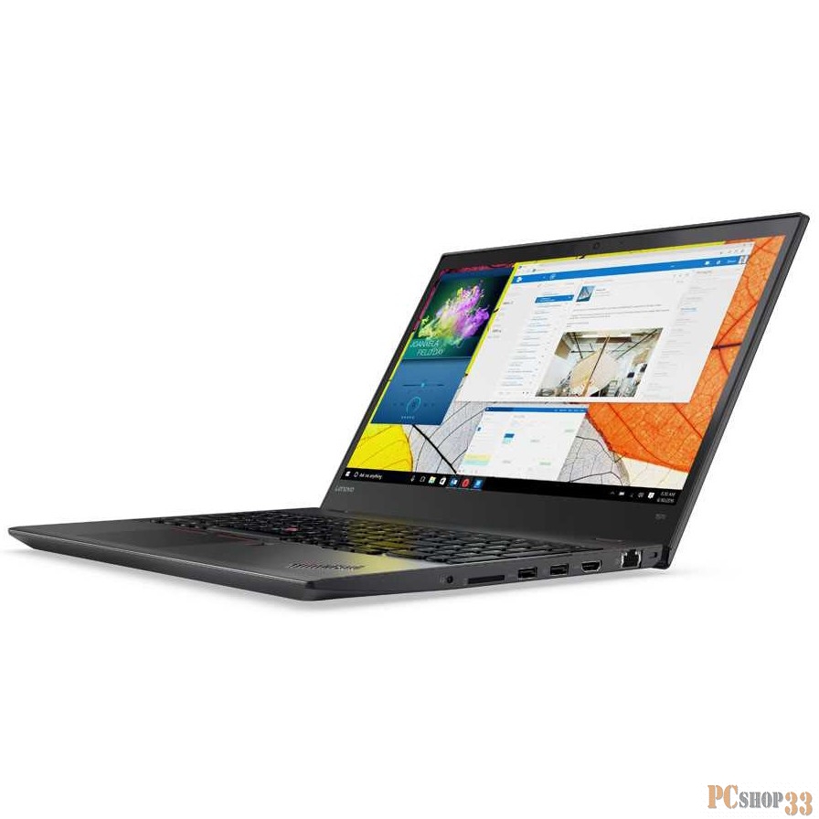 Ноутбук ThinkPad T570 15.6 FHD (1920x1080) IPS, i7-6600U, 16GB DDR4 2133MHz, 256GB M.2 SSD, Intel UHD, WWAN Ready, WiFi, BT, TPM, SCR, 6 Cell 48Wh, Win 10 Pro64-Eng, 3Y Onsite NBD