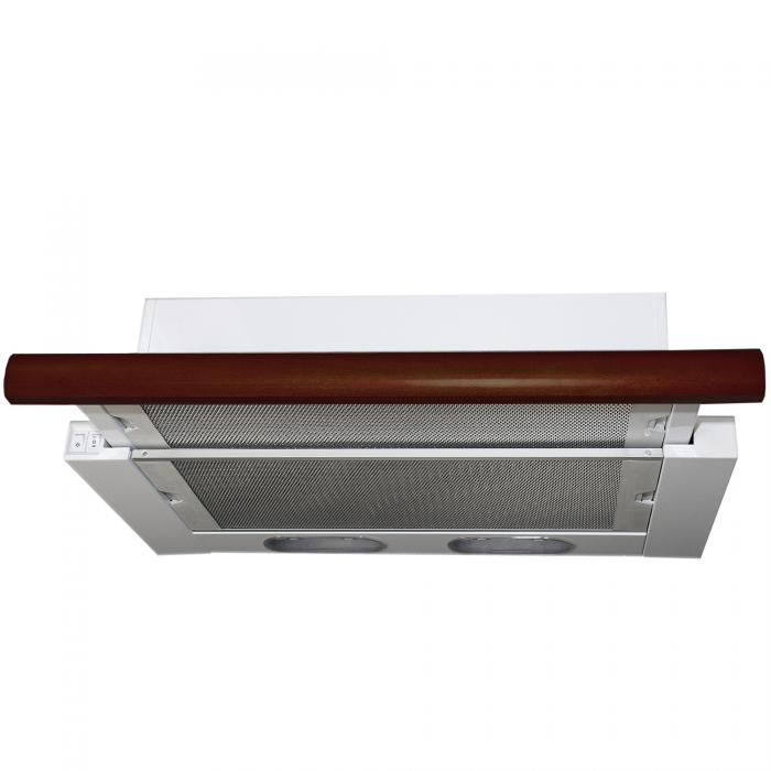 Вытяжка Elikor Интегра 50П-400-В2Л белый/дуб венге