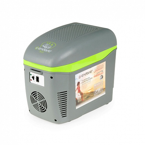 Термоконтейнер с функцией охлаждения и нагрева Endever VOYAGE-001,мощность 52 Вт, объем 7,5 л,серый, питание DC 12 B
