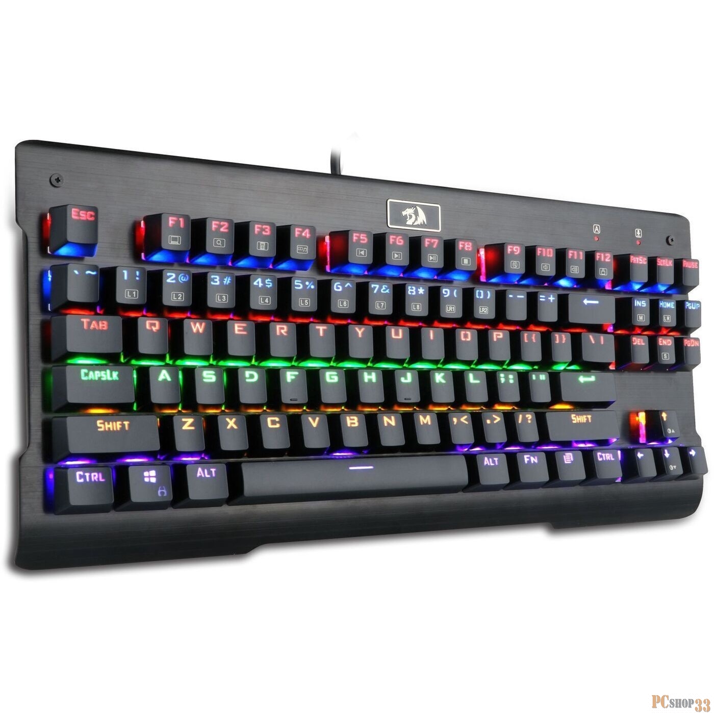 Клавиатура механическая Visnu RU,Rainbow,Full Anthi-Ghost Redragon