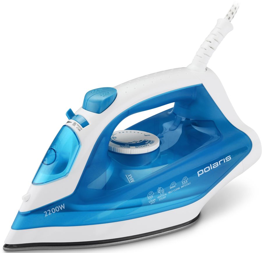 Утюг Polaris PIR 2285K голубой/белый