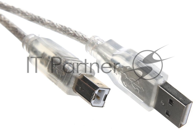 Кабель USB2.0 A-->B (1.5м) Telecom прозрачная изоляция <TC6995-1.5M>